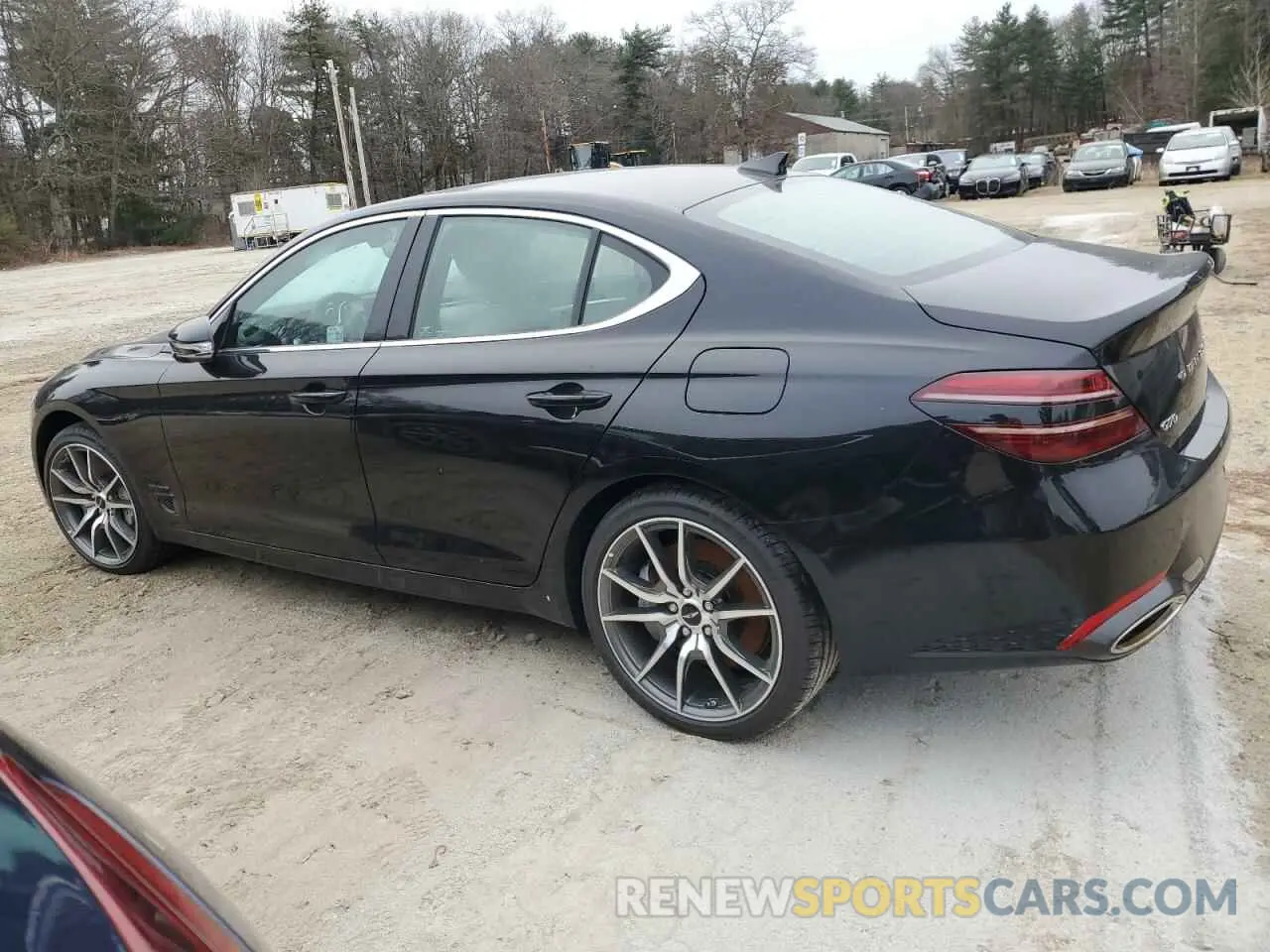 2 fotografías del automóvil dañado KMTG34SC8SU149077 GENESIS G70 BASE 2025