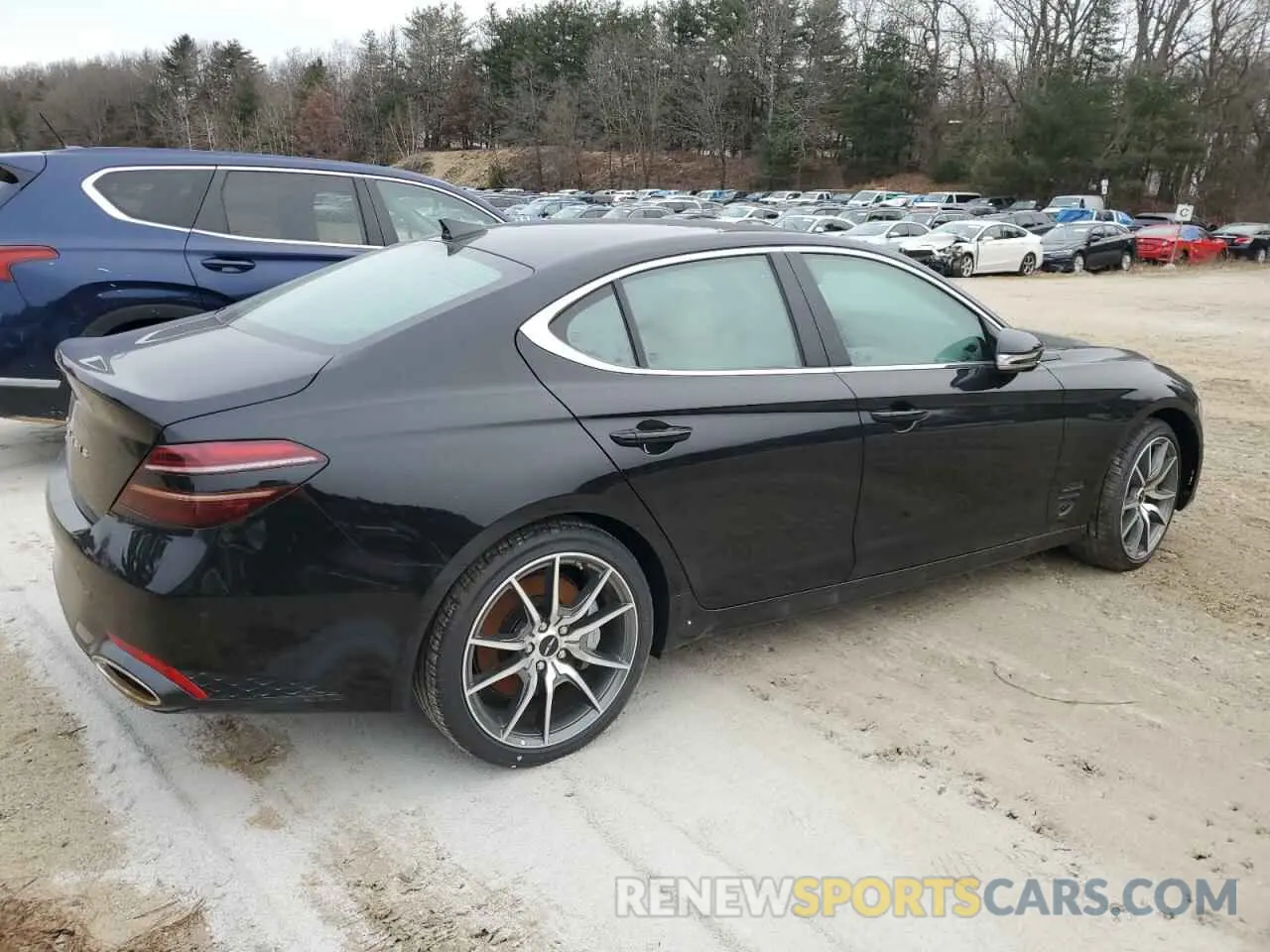 3 fotografías del automóvil dañado KMTG34SC8SU149077 GENESIS G70 BASE 2025