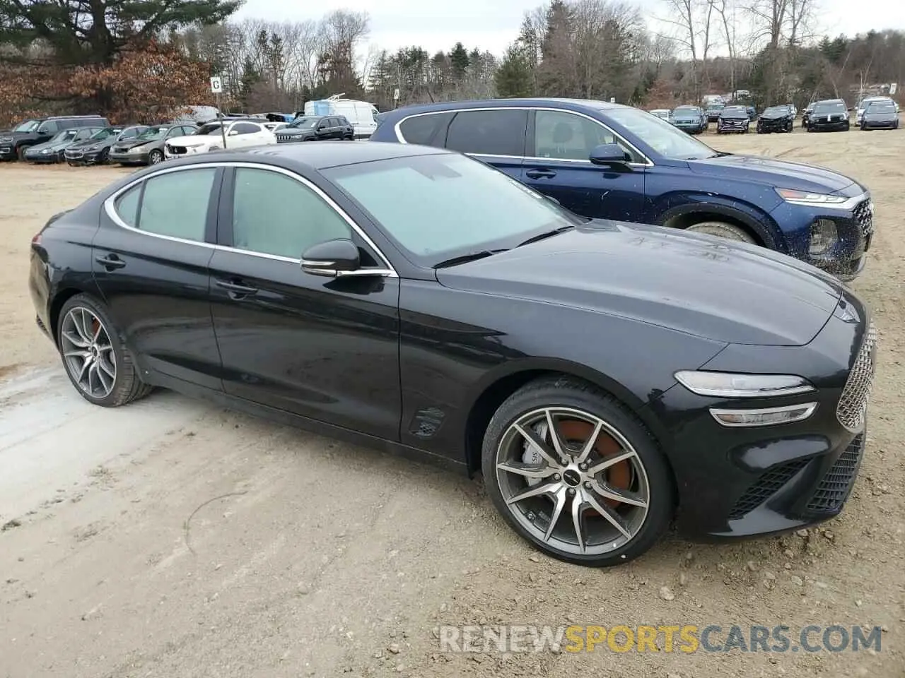 4 fotografías del automóvil dañado KMTG34SC8SU149077 GENESIS G70 BASE 2025