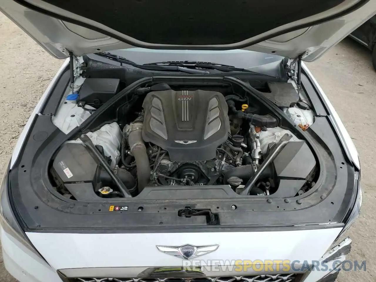 11 fotografías del automóvil dañado KMHGN4JB0KU295809 GENESIS G80 2019