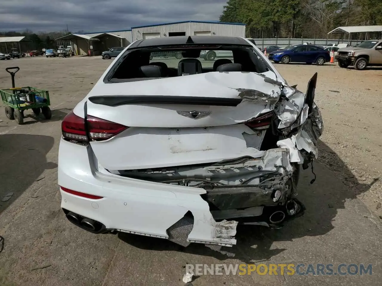 6 fotografías del automóvil dañado KMHGN4JB0KU295809 GENESIS G80 2019
