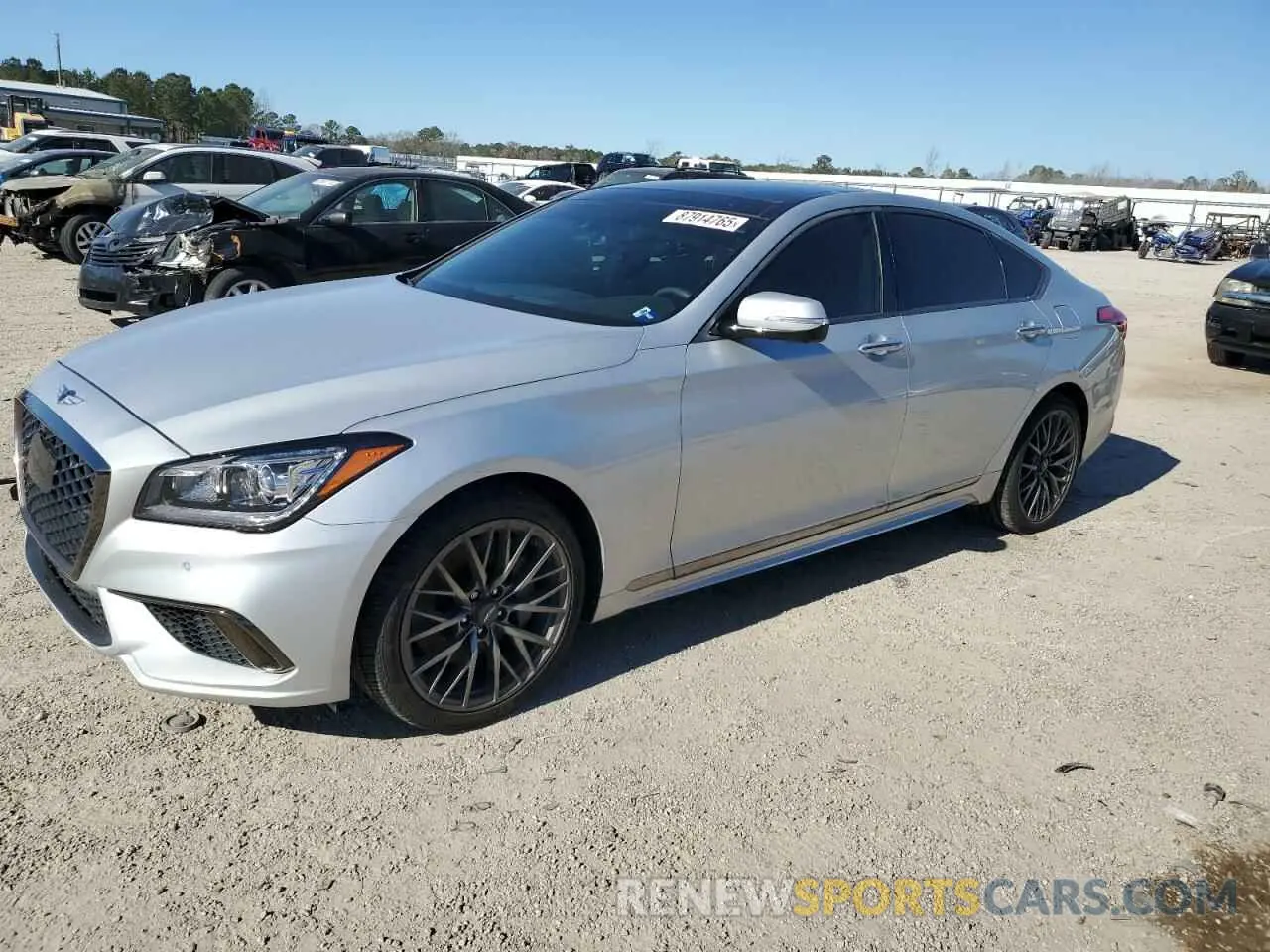 1 fotografías del automóvil dañado KMHGN4JE0KU291883 GENESIS G80 2019