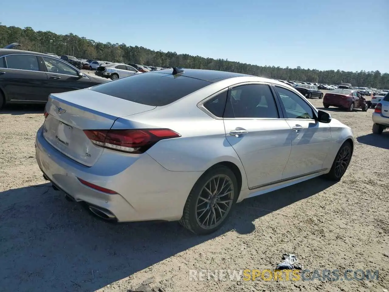 3 fotografías del automóvil dañado KMHGN4JE0KU291883 GENESIS G80 2019