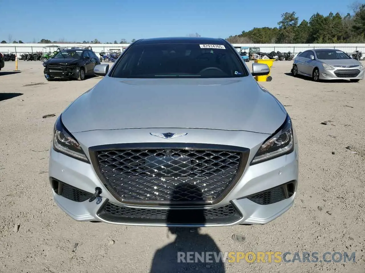 5 fotografías del automóvil dañado KMHGN4JE0KU291883 GENESIS G80 2019