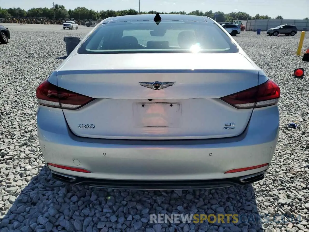 6 fotografías del automóvil dañado KMHGN4JE0KU299269 GENESIS G80 2019