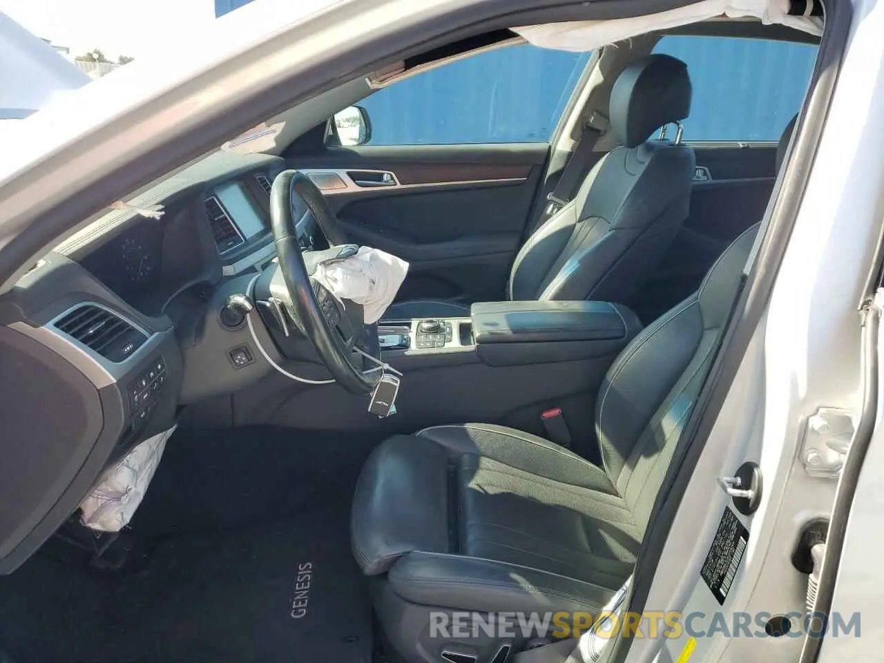 7 fotografías del automóvil dañado KMHGN4JE0KU299269 GENESIS G80 2019
