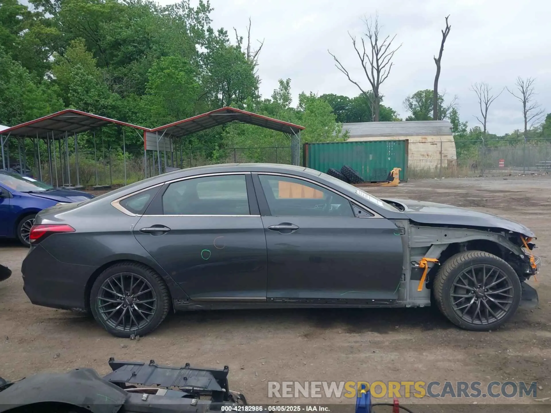 14 fotografías del automóvil dañado KMHGN4JE1KU287647 GENESIS G80 2019