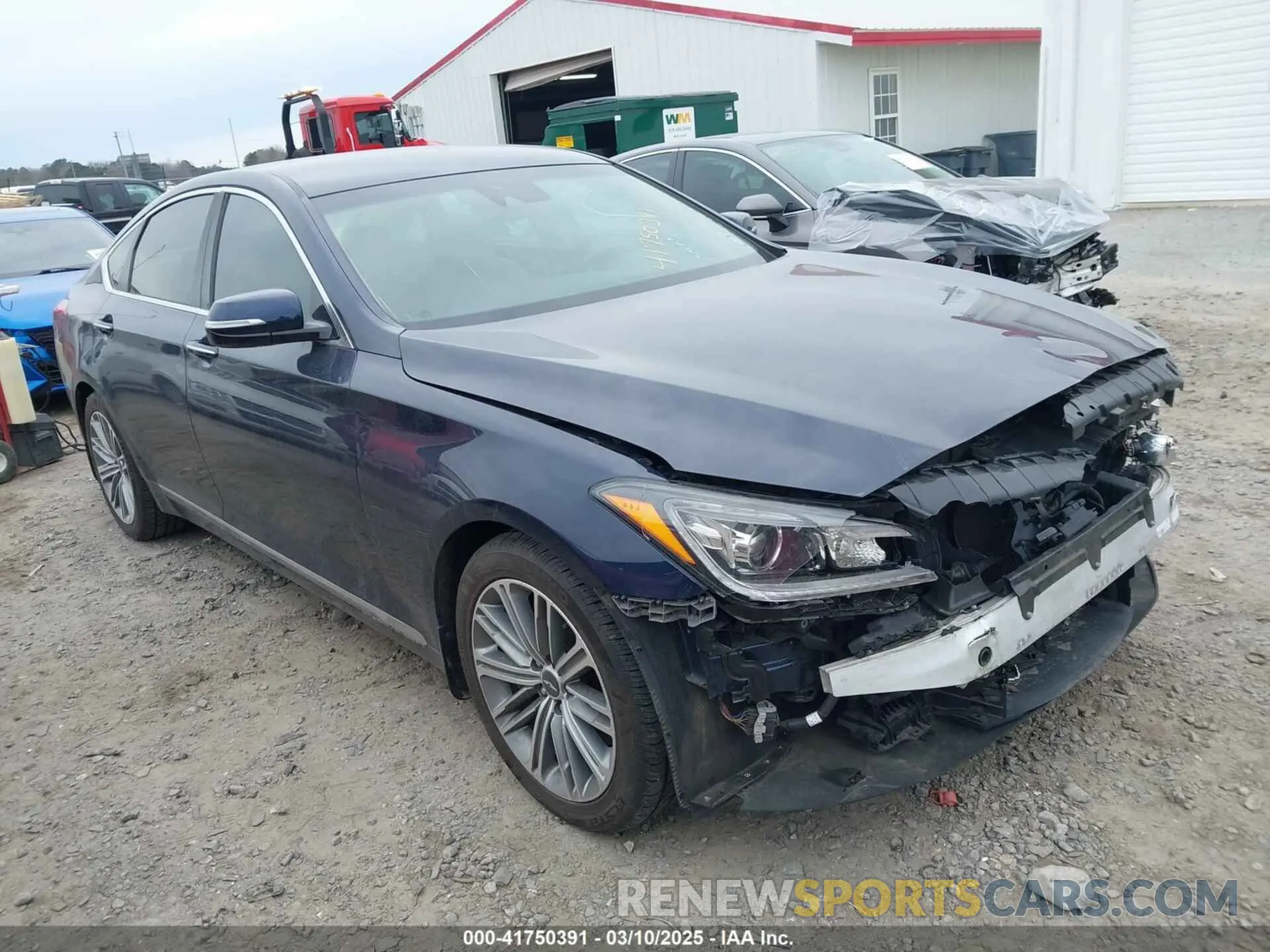 1 fotografías del automóvil dañado KMHGN4JE2KU299404 GENESIS G80 2019