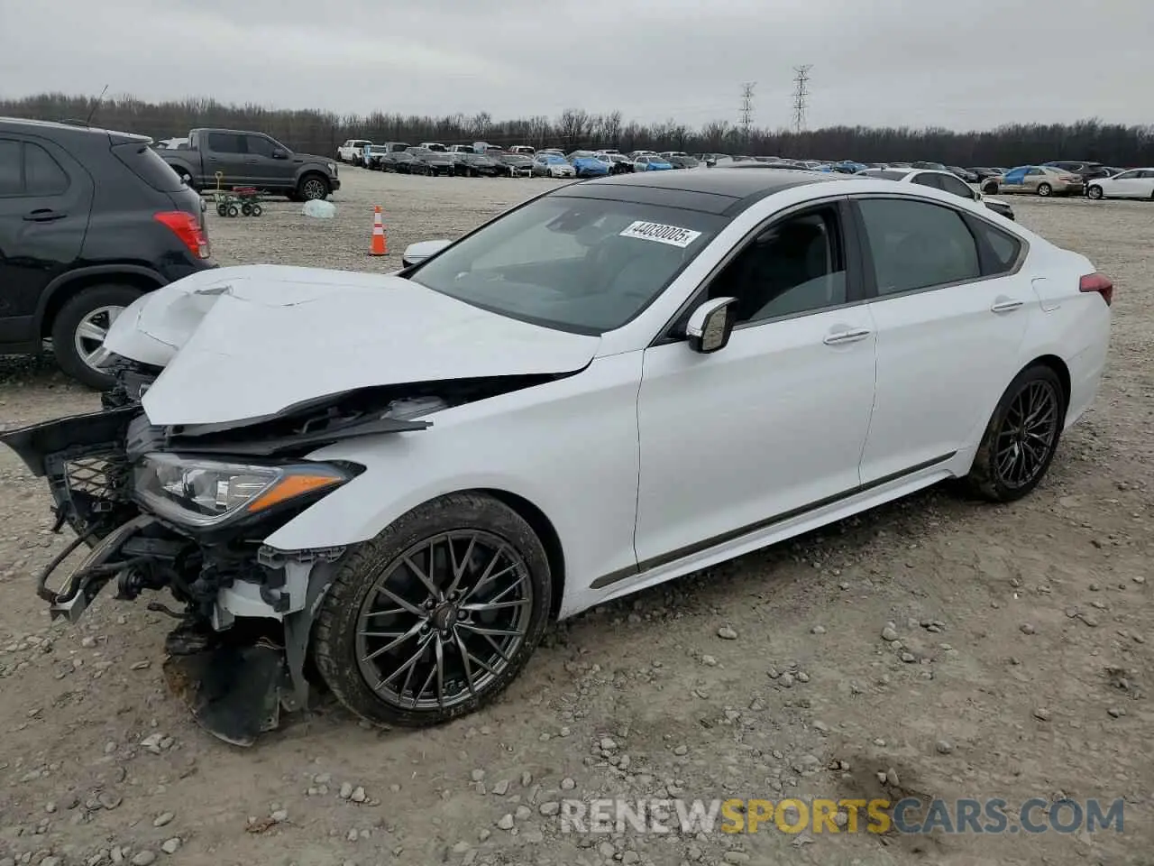 1 fotografías del automóvil dañado KMHGN4JE4KU290817 GENESIS G80 2019