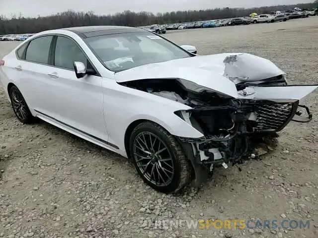 11 fotografías del automóvil dañado KMHGN4JE4KU290817 GENESIS G80 2019