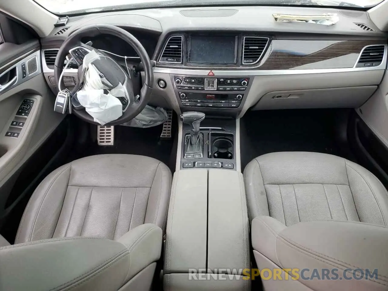 8 fotografías del automóvil dañado KMHGN4JE4KU290817 GENESIS G80 2019
