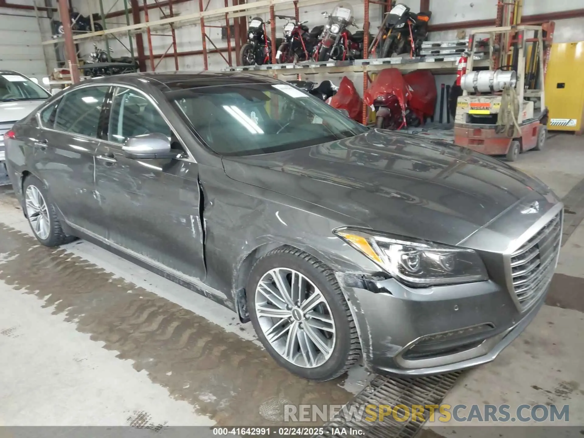 1 fotografías del automóvil dañado KMHGN4JE4KU299355 GENESIS G80 2019