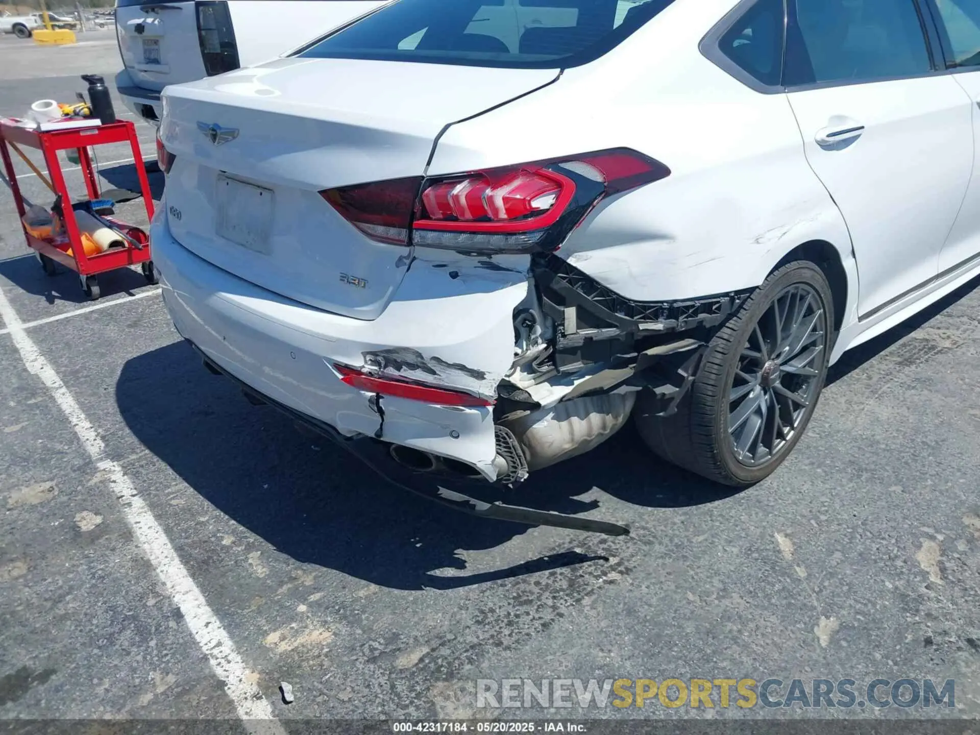 6 fotografías del automóvil dañado KMTFN4JB5KU326120 GENESIS G80 2019