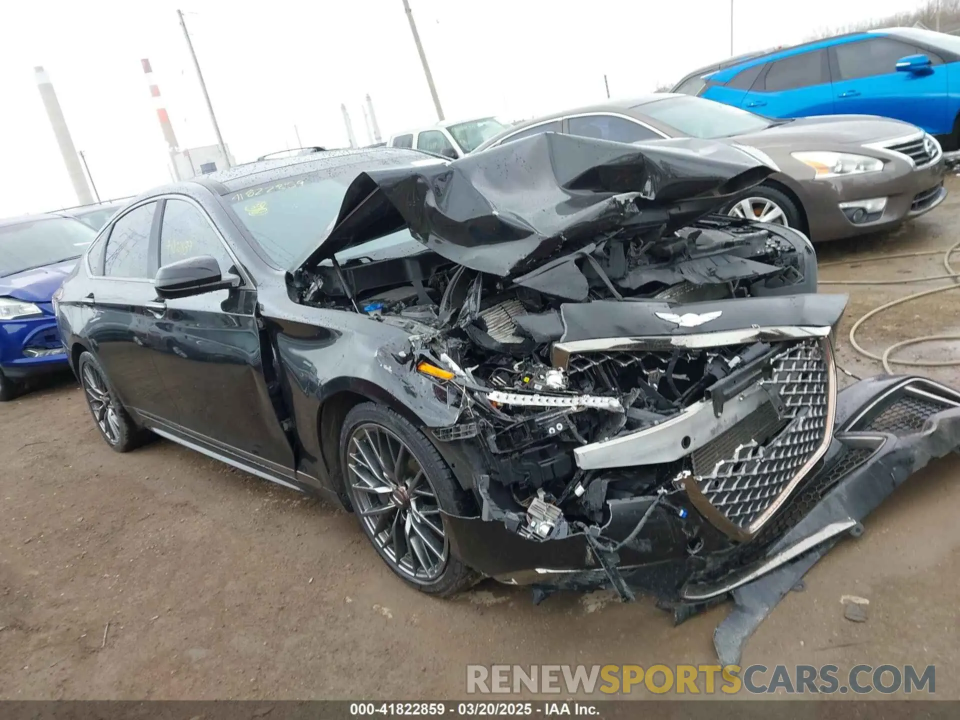 1 fotografías del automóvil dañado KMTFN4JB9KU321079 GENESIS G80 2019