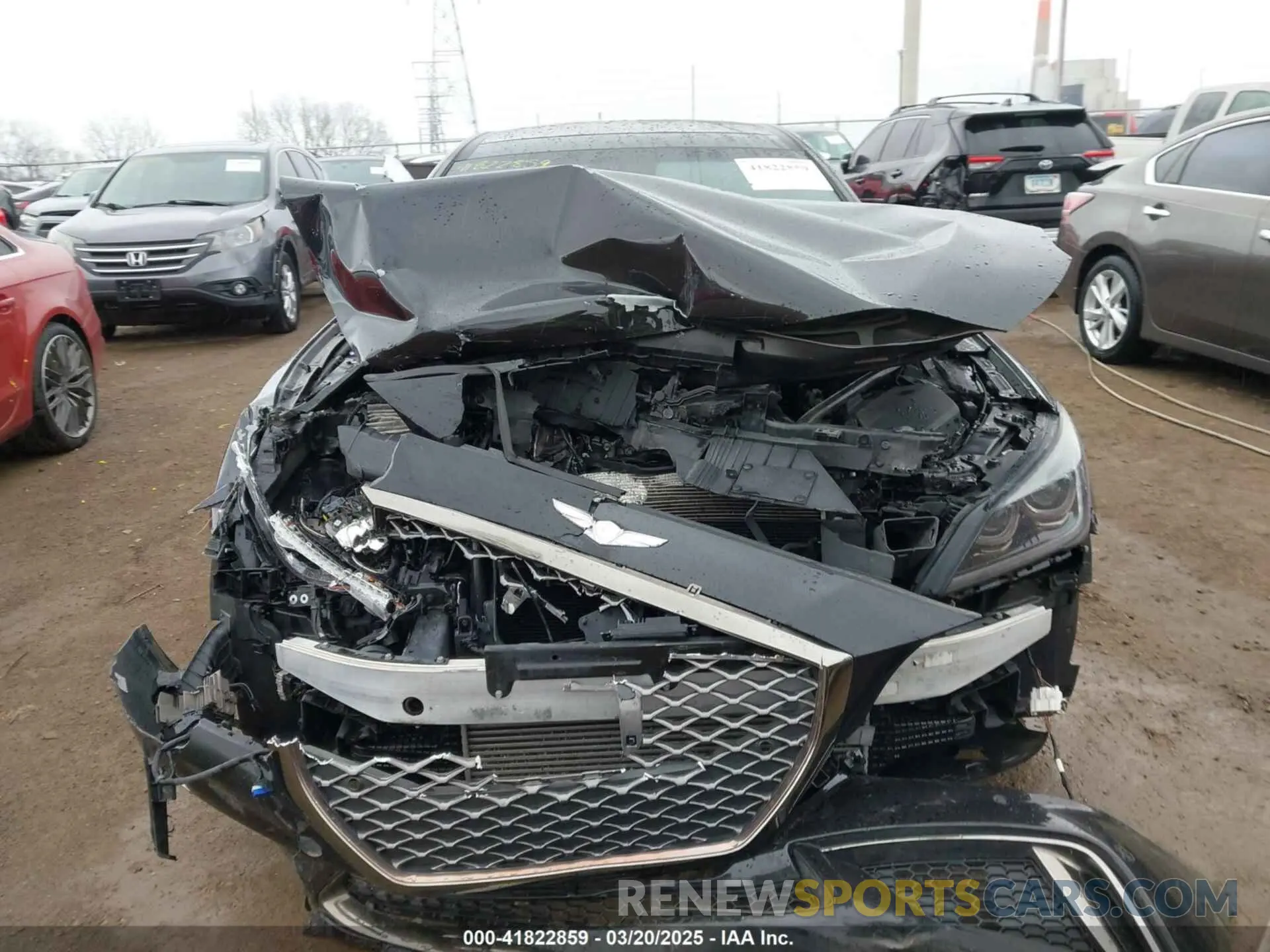 12 fotografías del automóvil dañado KMTFN4JB9KU321079 GENESIS G80 2019