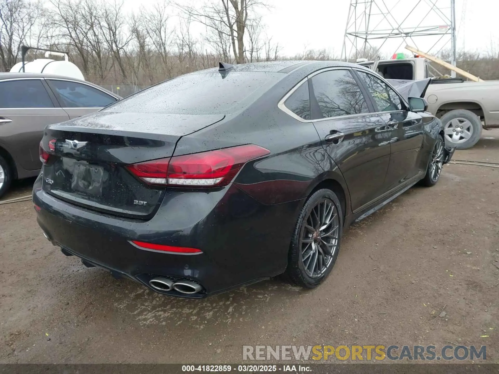 4 fotografías del automóvil dañado KMTFN4JB9KU321079 GENESIS G80 2019