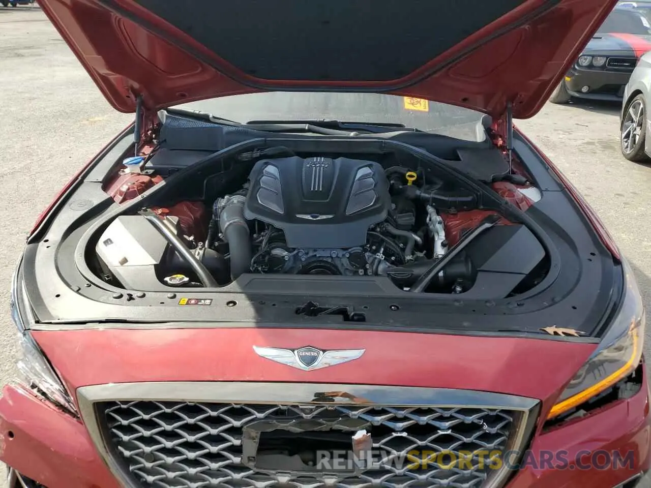 11 fotografías del automóvil dañado KMTFN4JBXKU313170 GENESIS G80 2019
