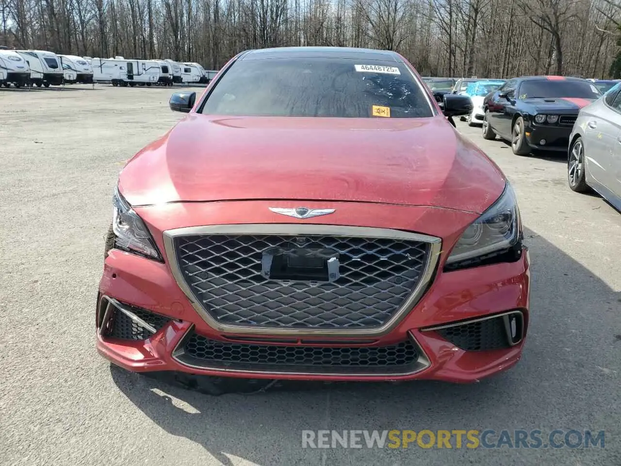 5 fotografías del automóvil dañado KMTFN4JBXKU313170 GENESIS G80 2019