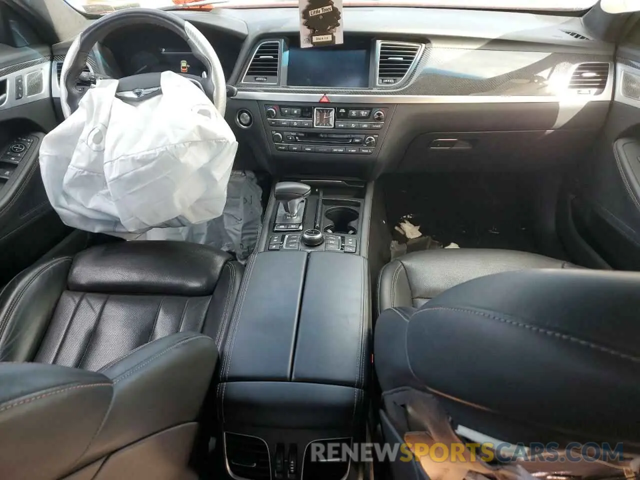 8 fotografías del automóvil dañado KMTFN4JBXKU313170 GENESIS G80 2019