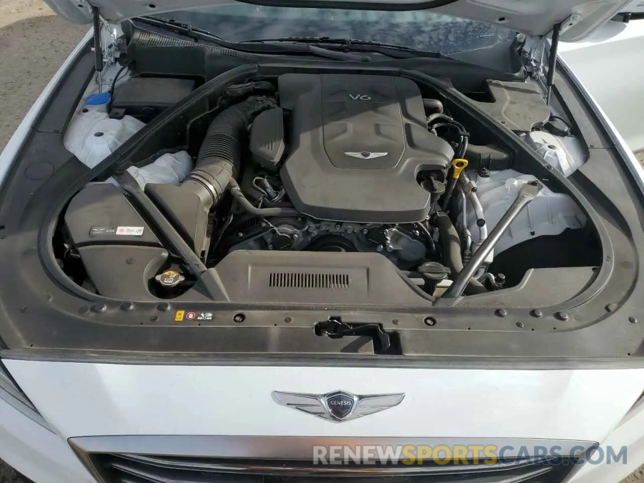 11 fotografías del automóvil dañado KMTFN4JE2KU322259 GENESIS G80 2019