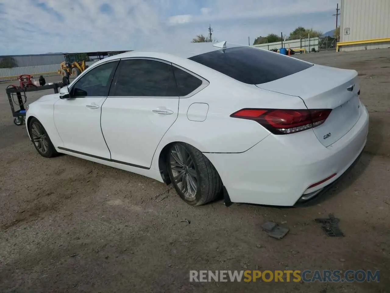 2 fotografías del automóvil dañado KMTFN4JE2KU322259 GENESIS G80 2019