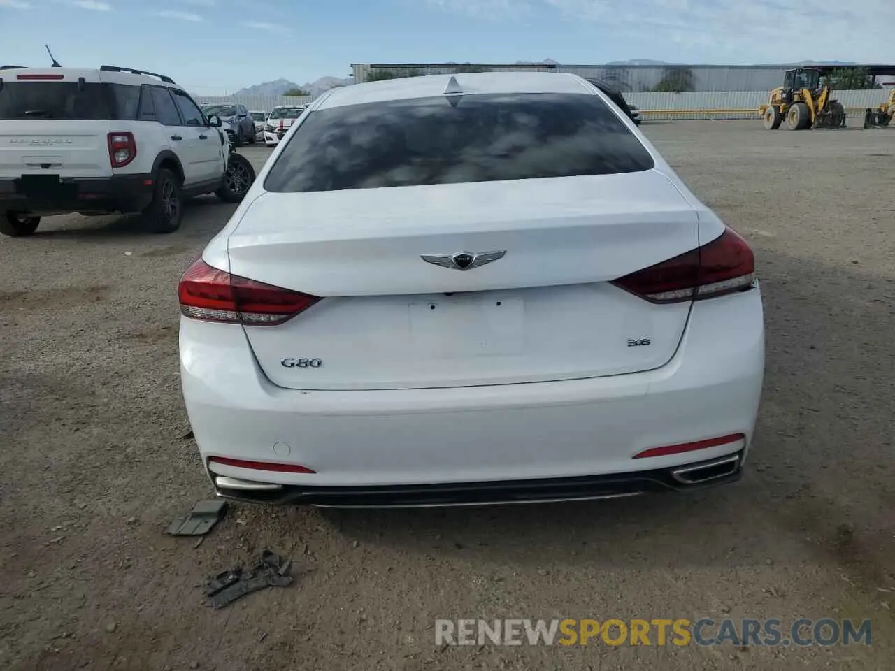 6 fotografías del automóvil dañado KMTFN4JE2KU322259 GENESIS G80 2019