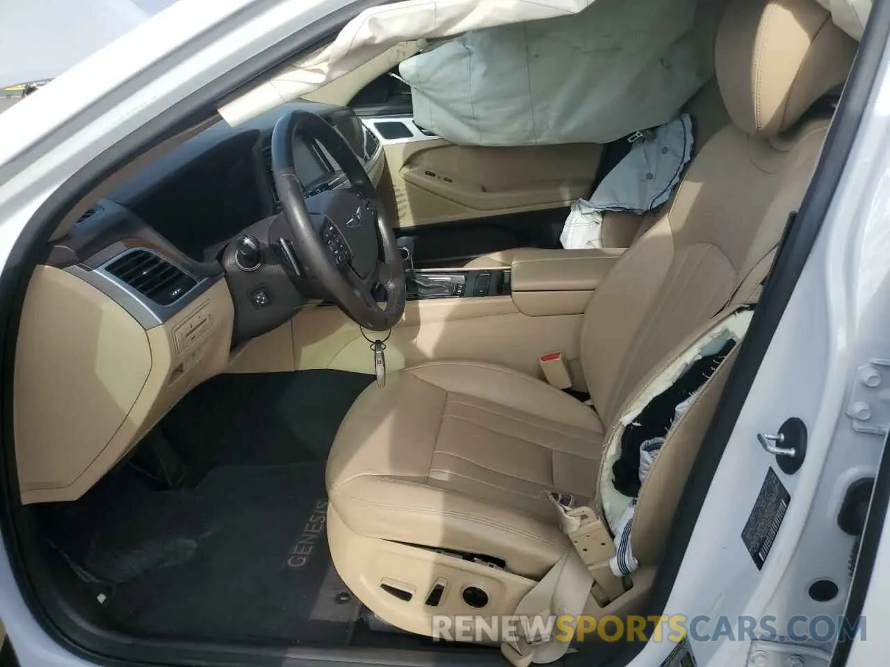 7 fotografías del automóvil dañado KMTFN4JE2KU322259 GENESIS G80 2019