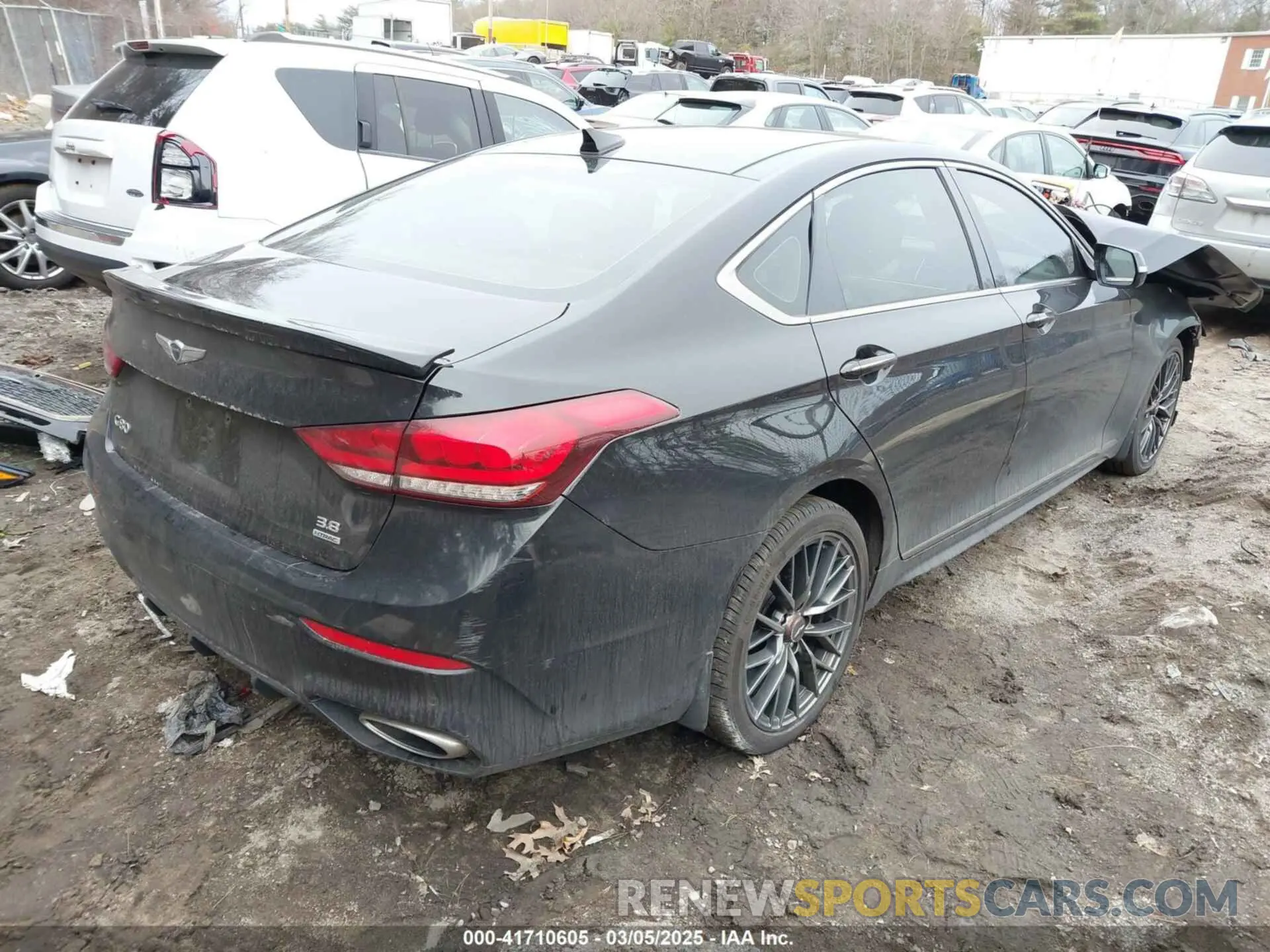 4 fotografías del automóvil dañado KMTFN4JE5KU320344 GENESIS G80 2019