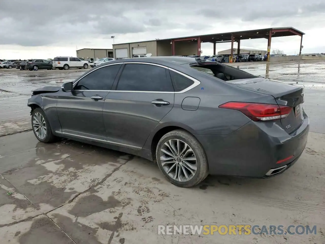 2 fotografías del automóvil dañado KMTFN4JEXKU306519 GENESIS G80 2019