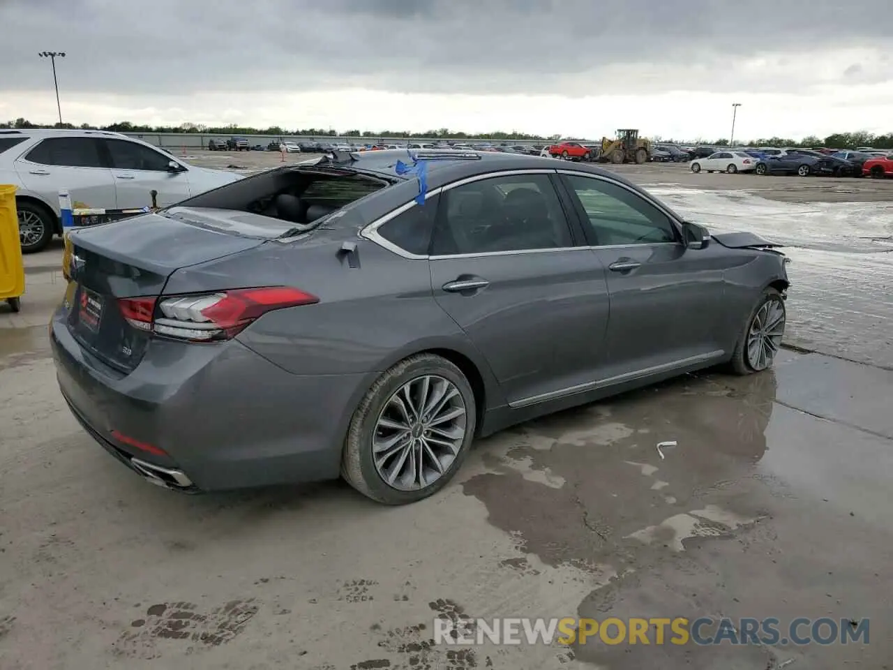 3 fotografías del automóvil dañado KMTFN4JEXKU306519 GENESIS G80 2019