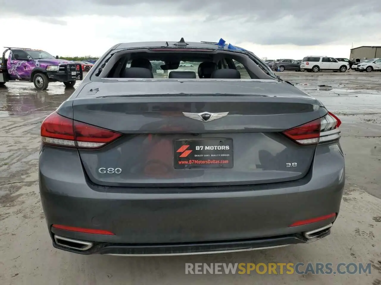6 fotografías del automóvil dañado KMTFN4JEXKU306519 GENESIS G80 2019