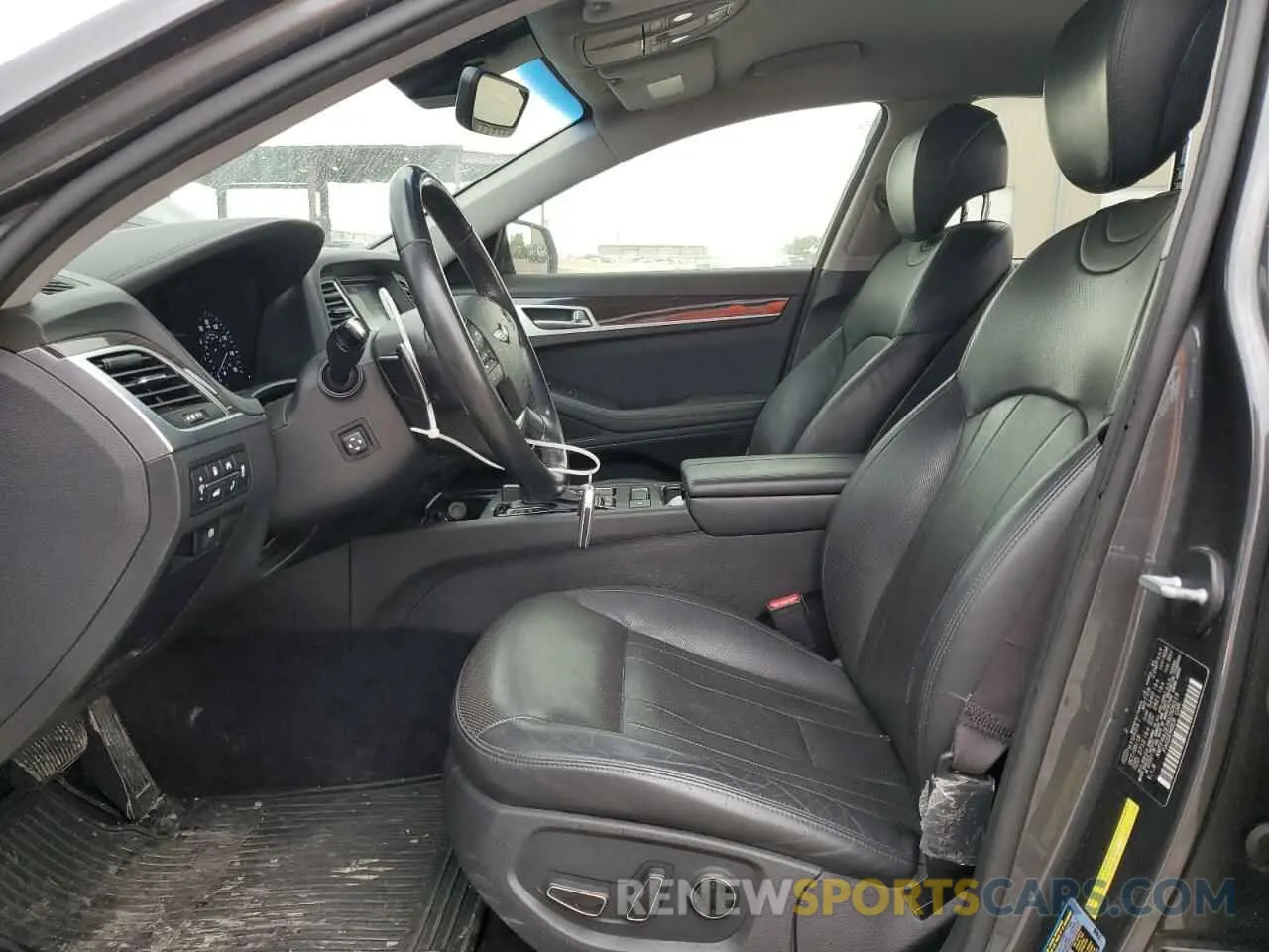 7 fotografías del automóvil dañado KMTFN4JEXKU306519 GENESIS G80 2019