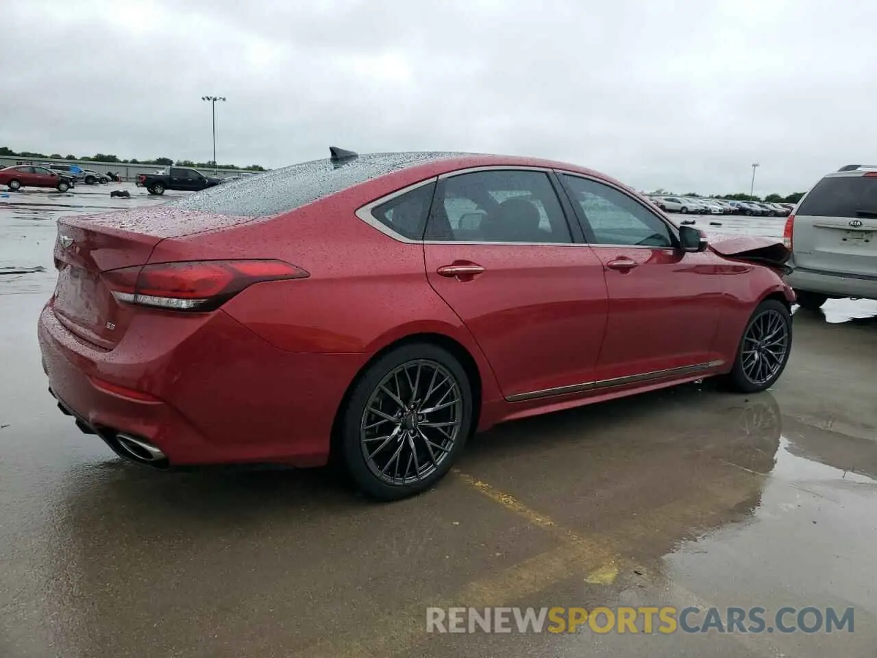3 fotografías del automóvil dañado KMTFN4JE4LU328954 GENESIS G80 2020