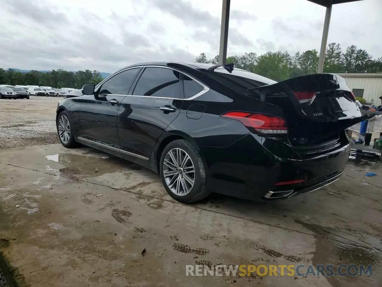 2 fotografías del automóvil dañado KMTFN4JE4LU334673 GENESIS G80 2020