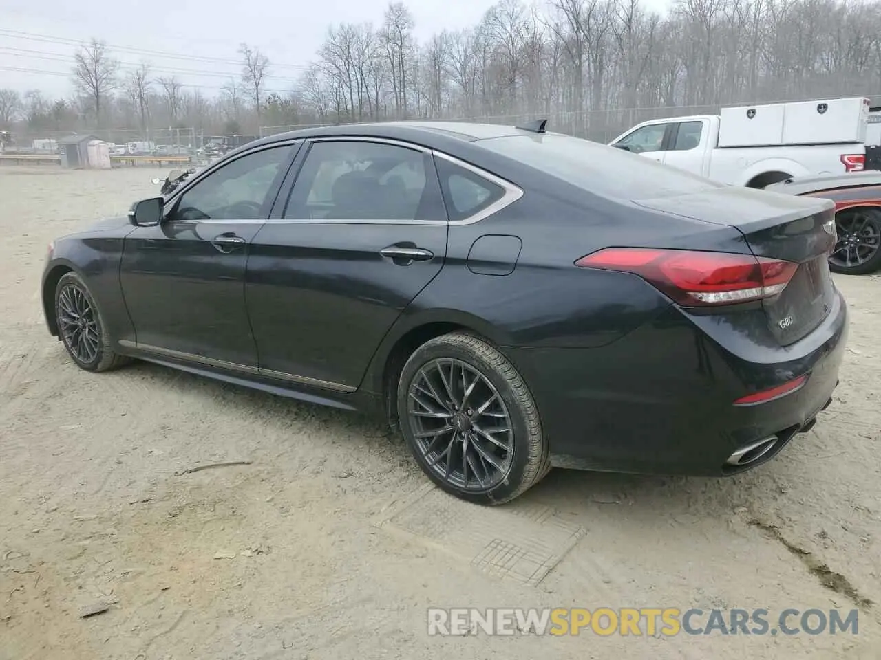 2 fotografías del automóvil dañado KMTFN4JE7LU338121 GENESIS G80 2020