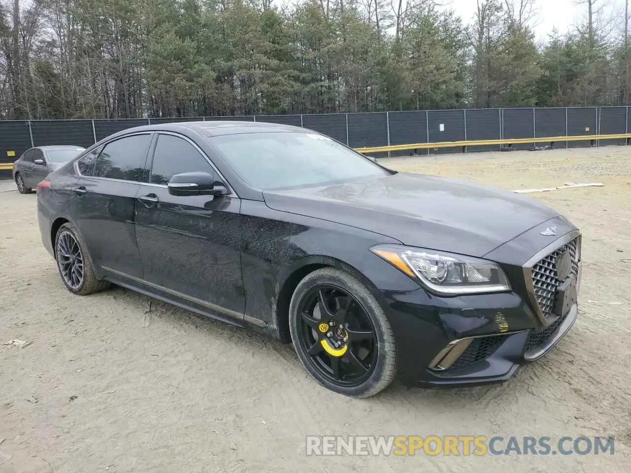 4 fotografías del automóvil dañado KMTFN4JE7LU338121 GENESIS G80 2020