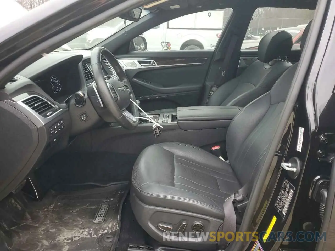 7 fotografías del automóvil dañado KMTFN4JE7LU338121 GENESIS G80 2020