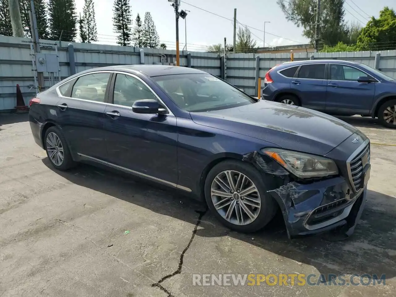 4 fotografías del automóvil dañado KMTFN4JEXLU337108 GENESIS G80 2020