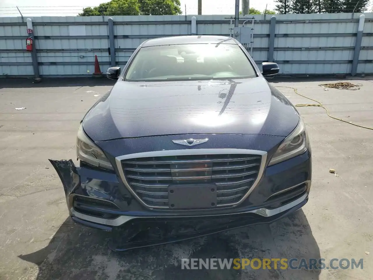 5 fotografías del automóvil dañado KMTFN4JEXLU337108 GENESIS G80 2020