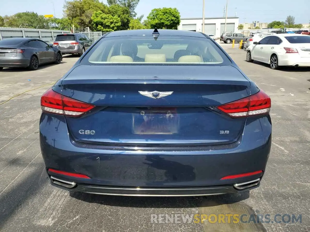 6 fotografías del automóvil dañado KMTFN4JEXLU337108 GENESIS G80 2020