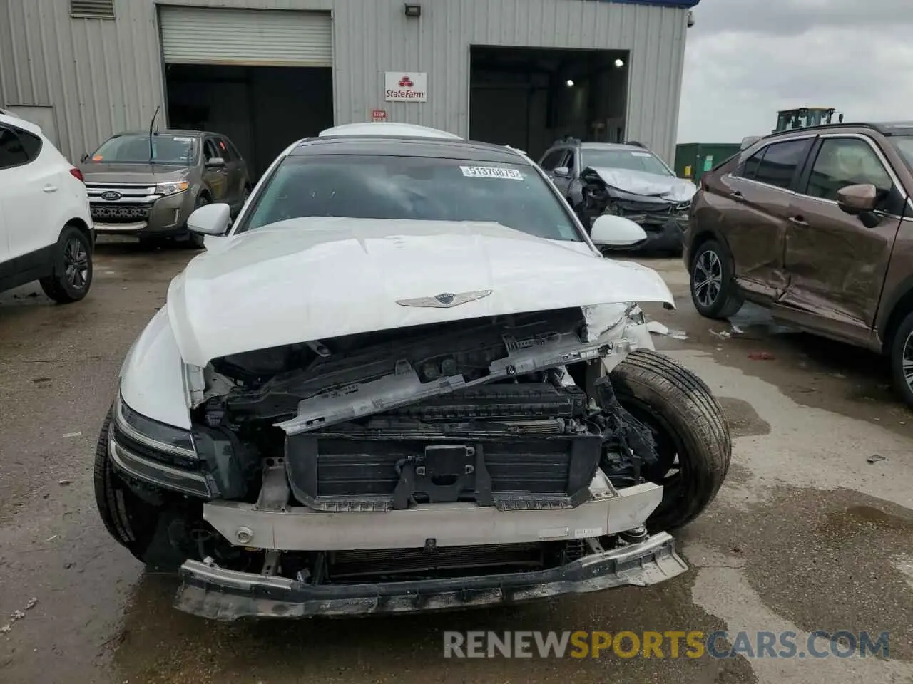 5 fotografías del automóvil dañado KMTGB4SC6MU067144 GENESIS G80 2021