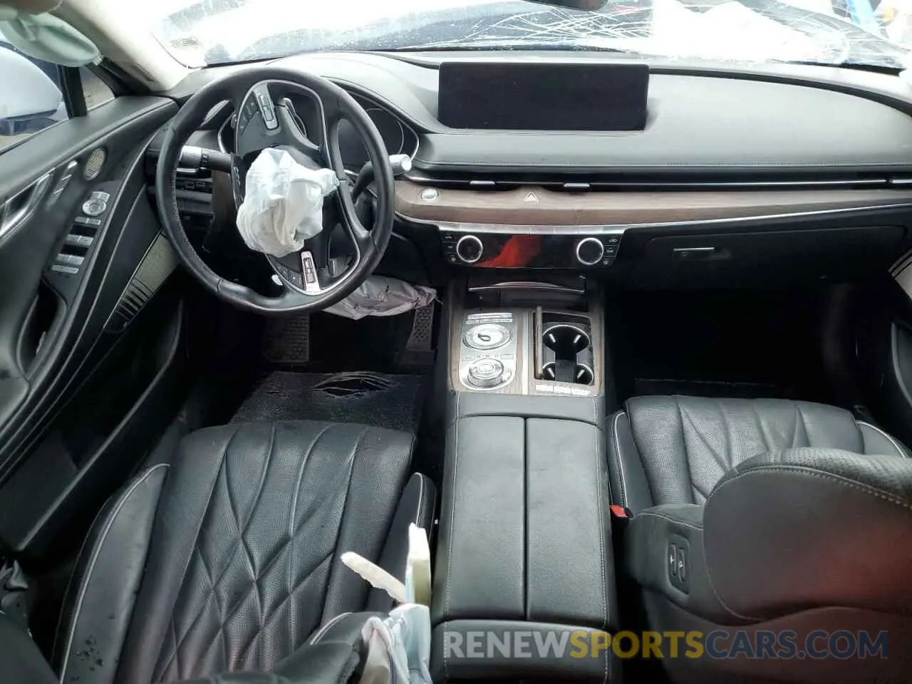 8 fotografías del automóvil dañado KMTGB4SC6MU067144 GENESIS G80 2021
