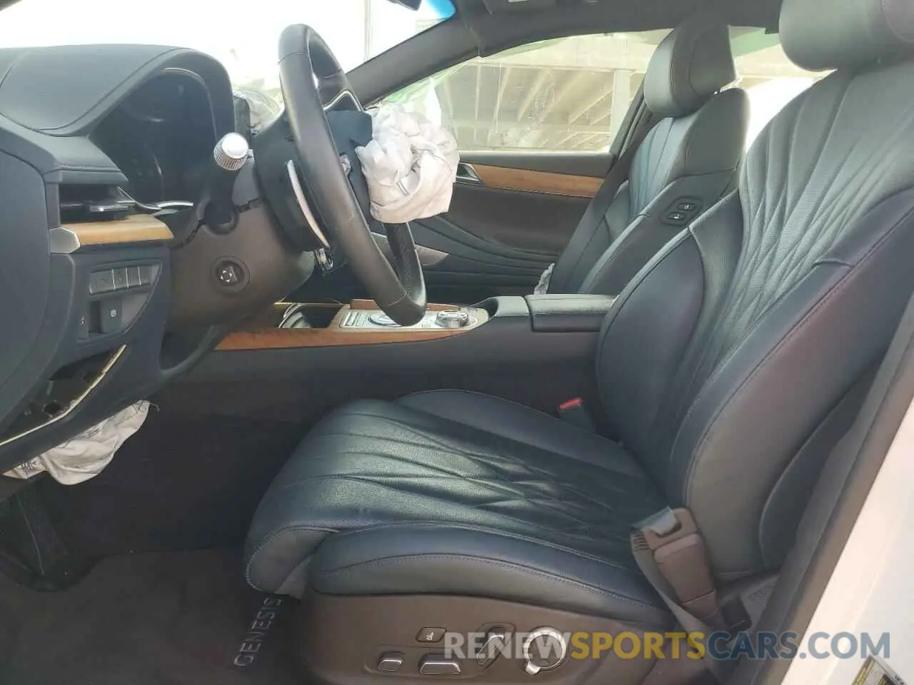 7 fotografías del automóvil dañado KMTGB4SC8MU044111 GENESIS G80 2021