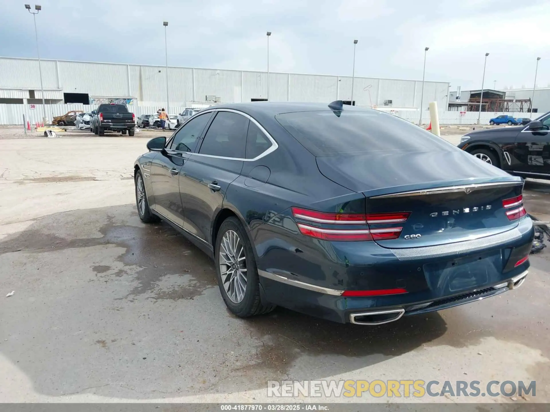 3 fotografías del automóvil dañado KMTGB4SC8MU073253 GENESIS G80 2021