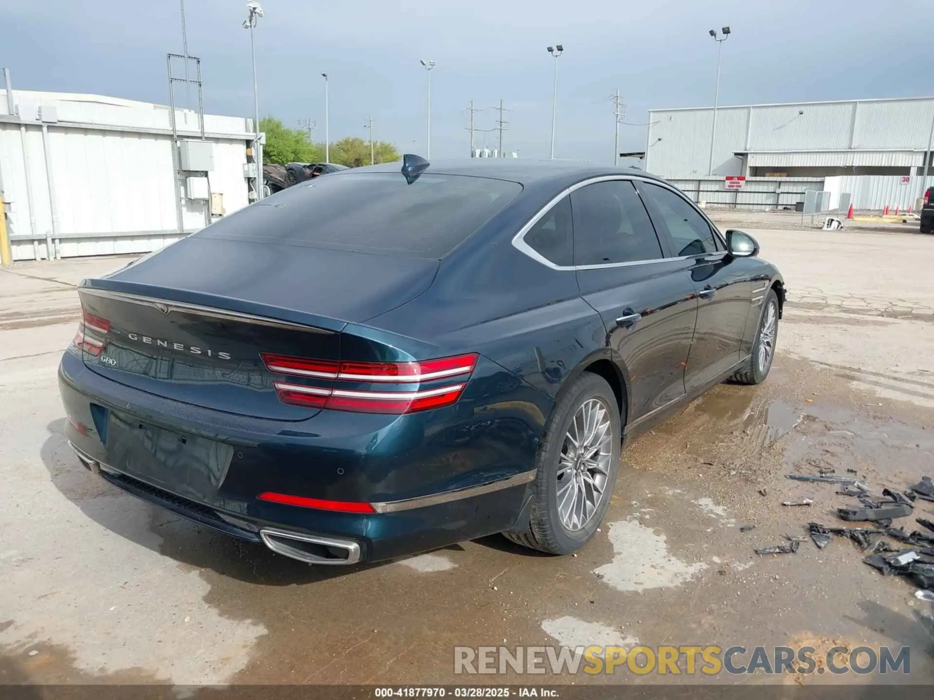 4 fotografías del automóvil dañado KMTGB4SC8MU073253 GENESIS G80 2021