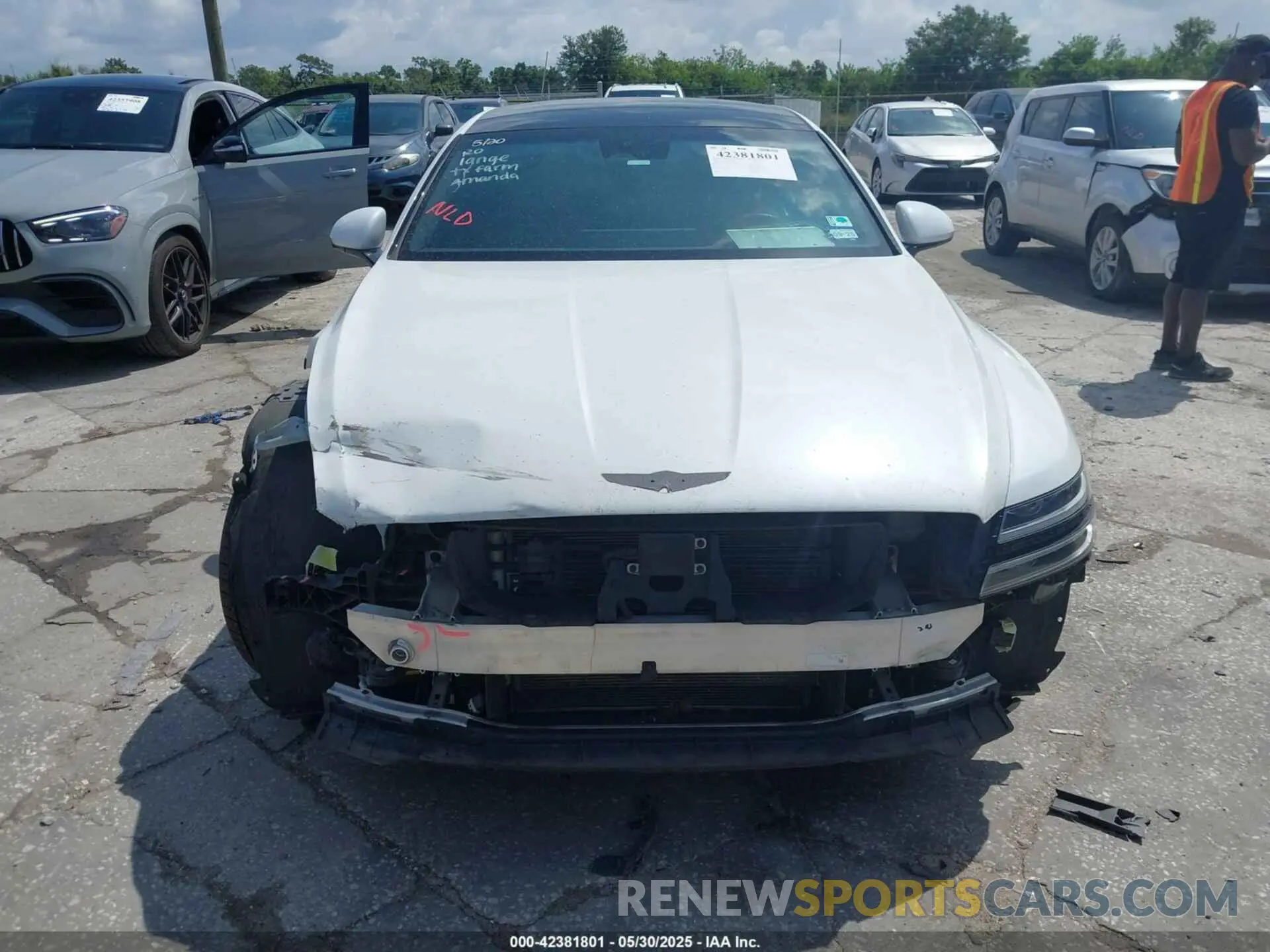 12 fotografías del automóvil dañado KMTGC4SD3MU088300 GENESIS G80 2021