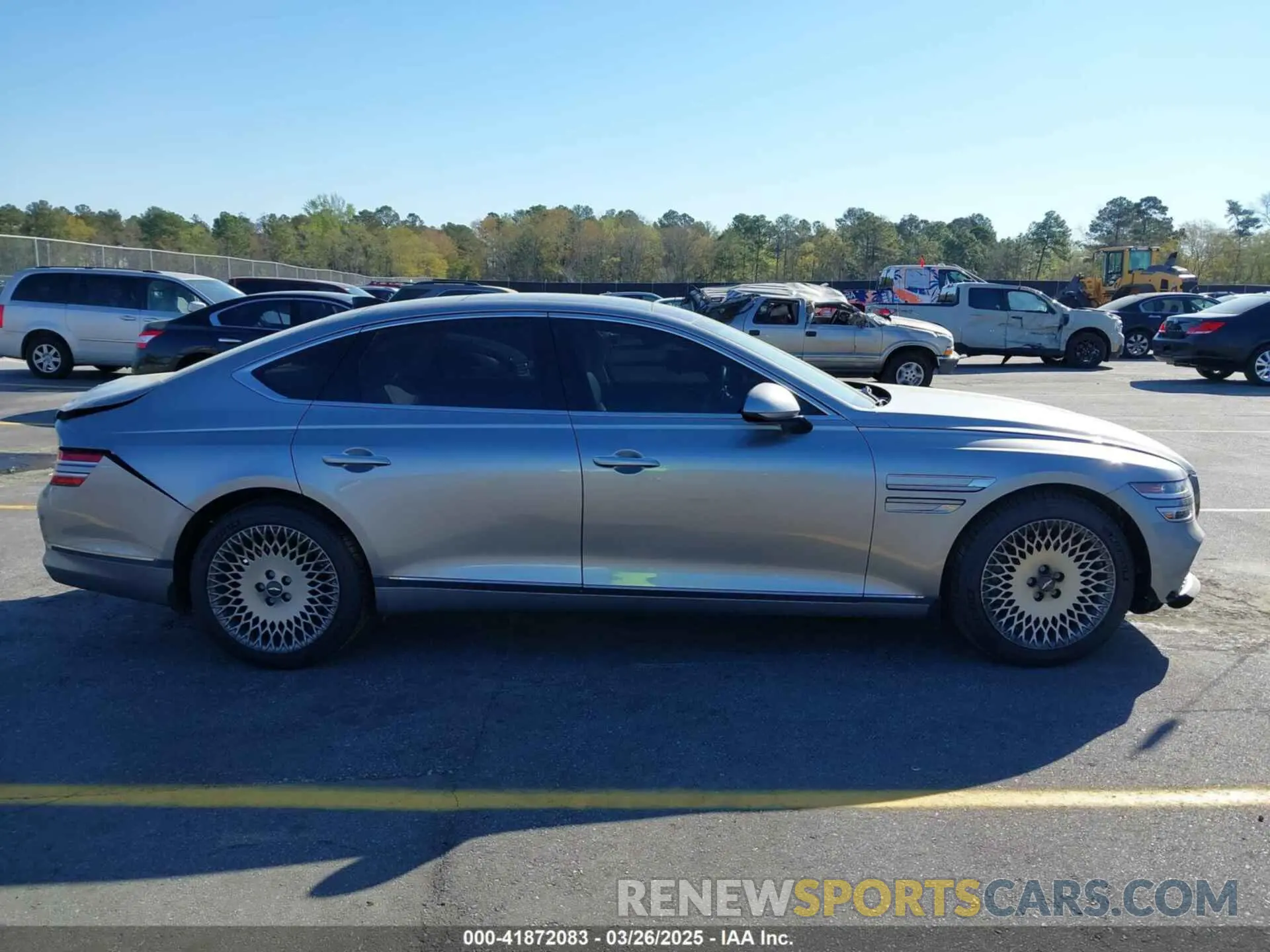 14 fotografías del automóvil dañado KMTGB4SC8NU104440 GENESIS G80 2022