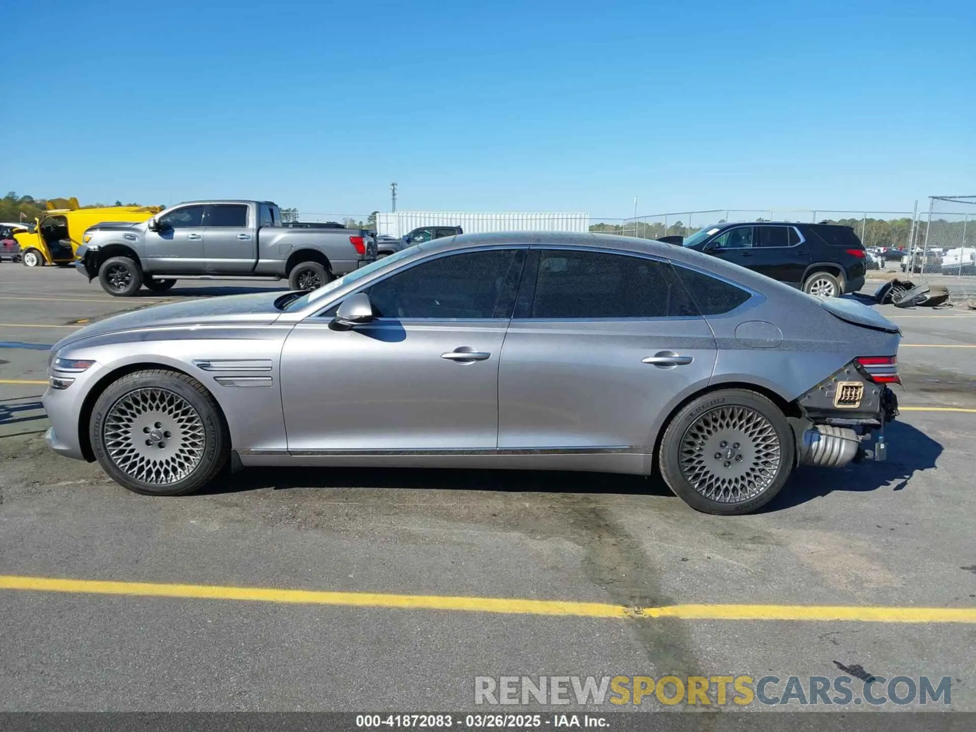 15 fotografías del automóvil dañado KMTGB4SC8NU104440 GENESIS G80 2022