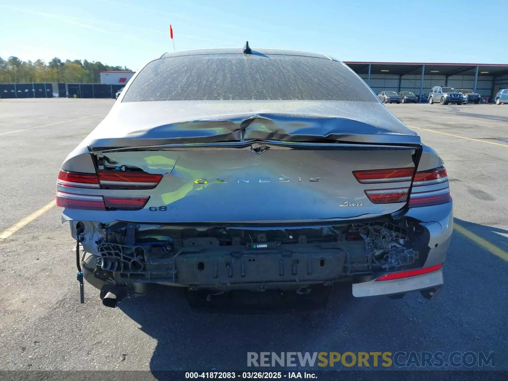 17 fotografías del automóvil dañado KMTGB4SC8NU104440 GENESIS G80 2022