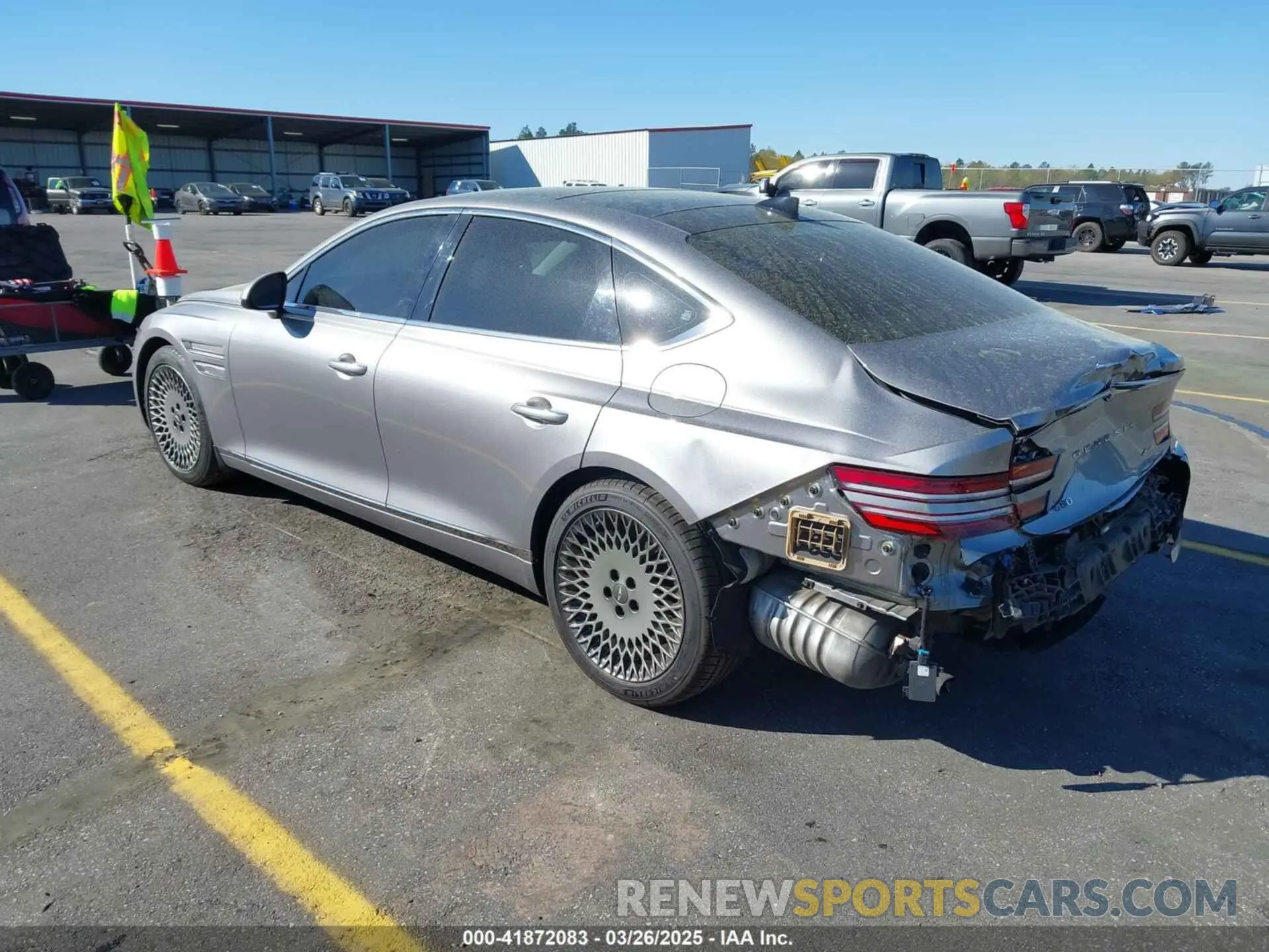 3 fotografías del automóvil dañado KMTGB4SC8NU104440 GENESIS G80 2022